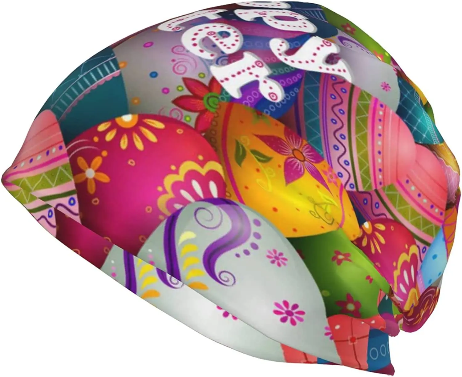 Милая забавная Шапка-бини с пасхальными яйцами кролика, вязаная шапка для мужчин и женщин, вязаная шапка с черепом, шапка