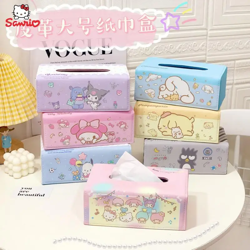 Милые аксессуары Sanrio Hello Kitty Cinnamoroll Kuromi My Melody Мультяшные милые искусственные коробки большая коробка для хранения салфеток подарок
Милые аксессуары Sanrio Hello Kitty Cinnamoroll Kuromi My Melody Мультяшные милые искусственные коробки большая коробка для хранения салфеток подарок