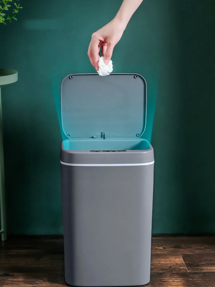 16L Intelligent Trash Bin Automatic Sensor Dustbin Kitchen Trash Can Home Rubbish Smart Sensor Electric Waste Bin for Bathroom
16L Intelligent Trash Bin Automatic Sensor Dustbin Kitchen Trash Can Home Rubbish Smart Sensor Electric Waste Bin for Bathroom