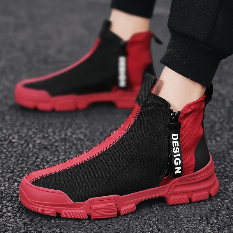 New Arrival Casual Shoes For Male High Top Canvas Zip Walking Shoes Mens Breathable Men Flat Shoes Rubber Sole Walking Shoes
New Arrival Casual Shoes For Male High Top Canvas Zip Walking Shoes Mens Breathable Men Flat Shoes Rubber Sole Walking Shoes