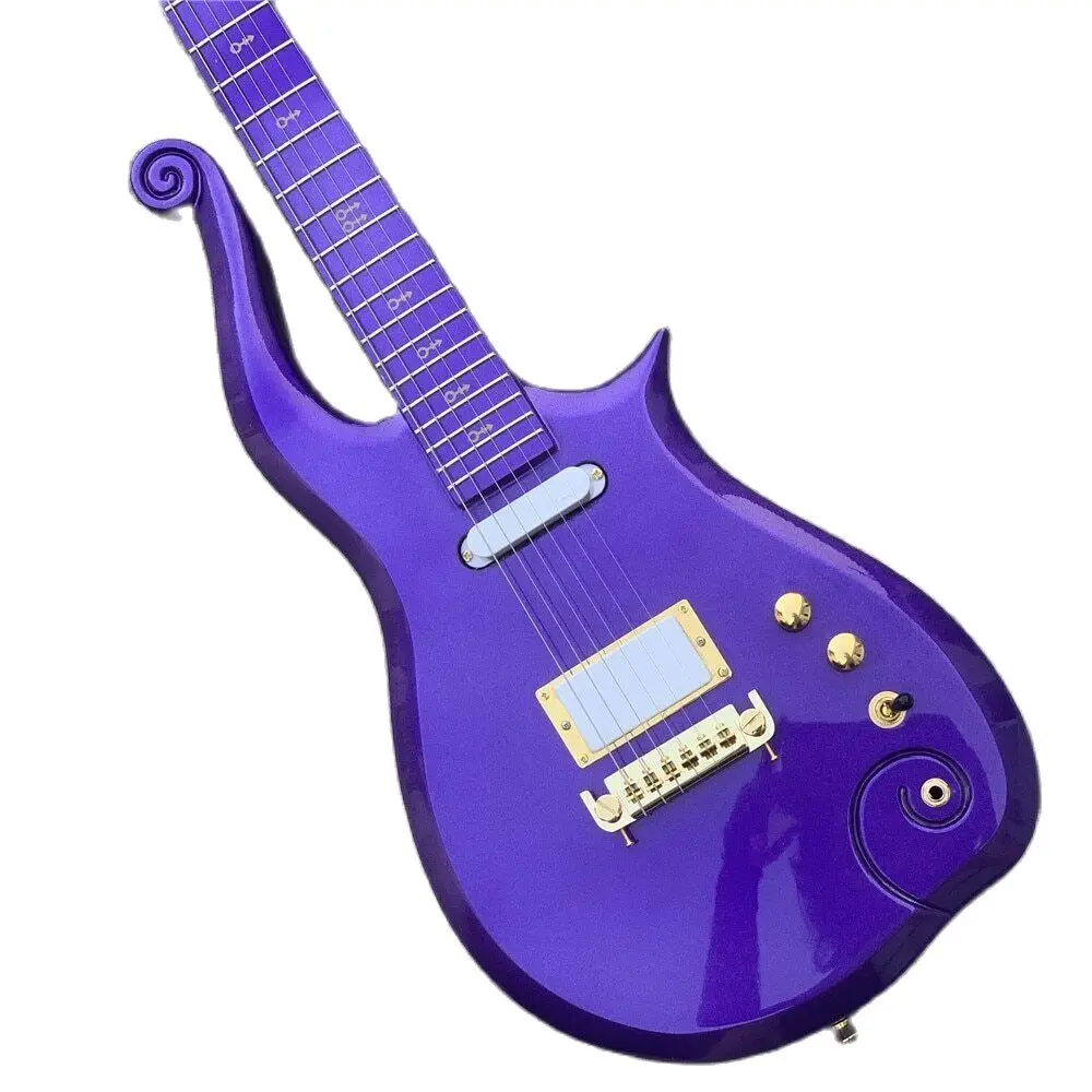New Customization Super Rare Prince Cloud Sparkling Pearl Purple Electric Guitar
New Customization Super Rare Prince Cloud Sparkling Pearl Purple Electric Guitar