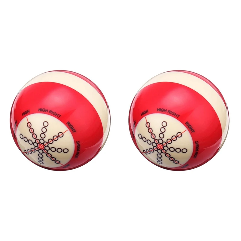 

2Pcs 57Mm Durable White Red Resin Billiards Spot Pool Snooker Practice Training Cue Balls Sports For Beginner