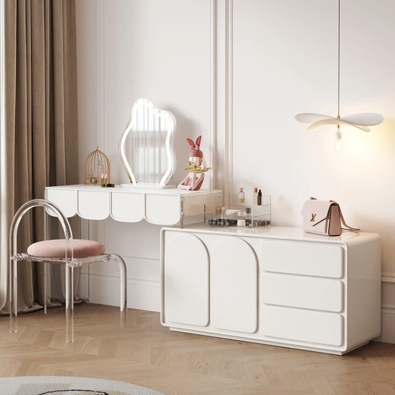 Cream Wind Rock Board Dressing Table Storage Cabinet Integrated Bedroom Makeup Table Bed Tail Bucket Cabinet
Cream Wind Rock Board Dressing Table Storage Cabinet Integrated Bedroom Makeup Table Bed Tail Bucket Cabinet