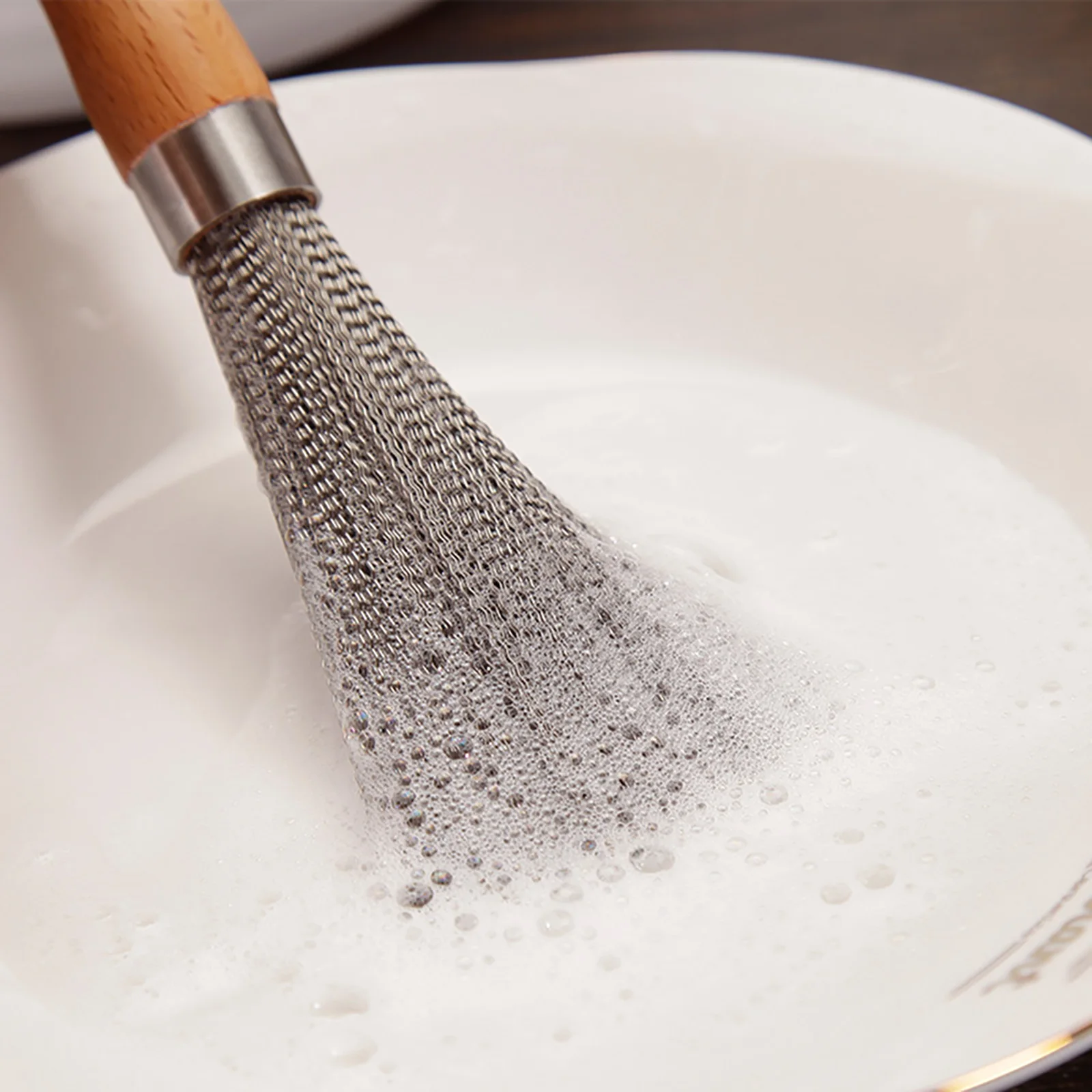 Wire Pot Brush Kitchen Pot Brush Non-scratch Dishwashing Brush Stainless Steel Cleaning Brush Kitchen Pan Bowl Cleaning Brush
Wire Pot Brush Kitchen Pot Brush Non-scratch Dishwashing Brush Stainless Steel Cleaning Brush Kitchen Pan Bowl Cleaning Brush