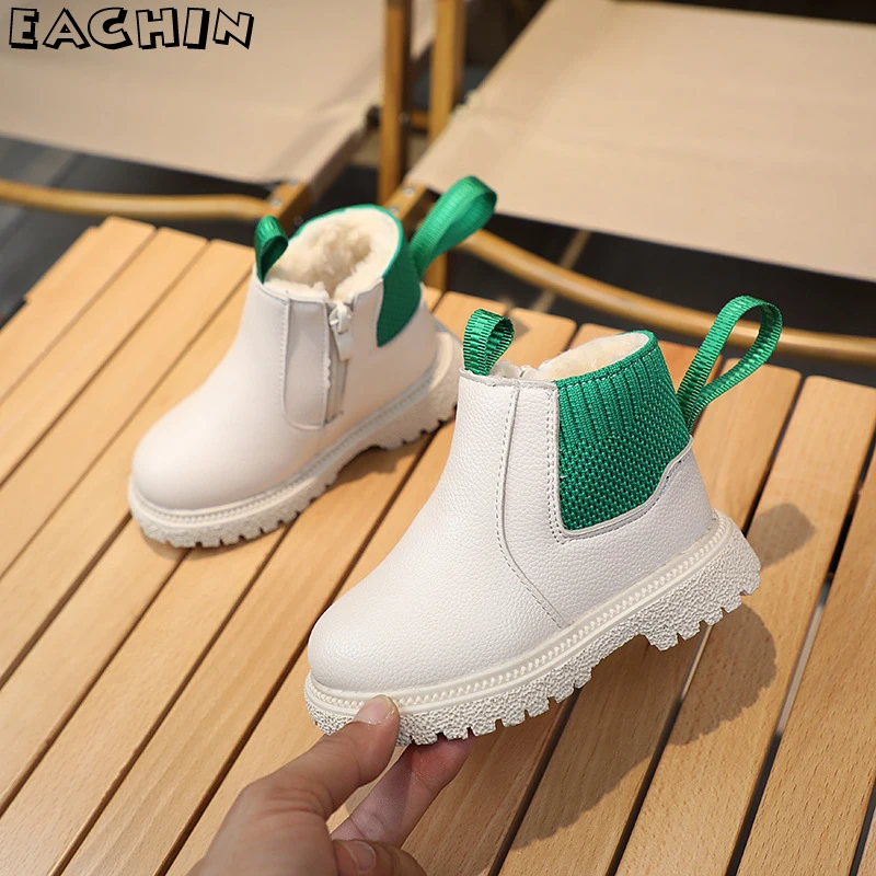 Children's Leather Boots Winter Plus Cashmere Boys Boots Girls Snow Boots Kids Waterproof Outdoor Shoes Spring Autumn Boots New
Children's Leather Boots Winter Plus Cashmere Boys Boots Girls Snow Boots Kids Waterproof Outdoor Shoes Spring Autumn Boots New