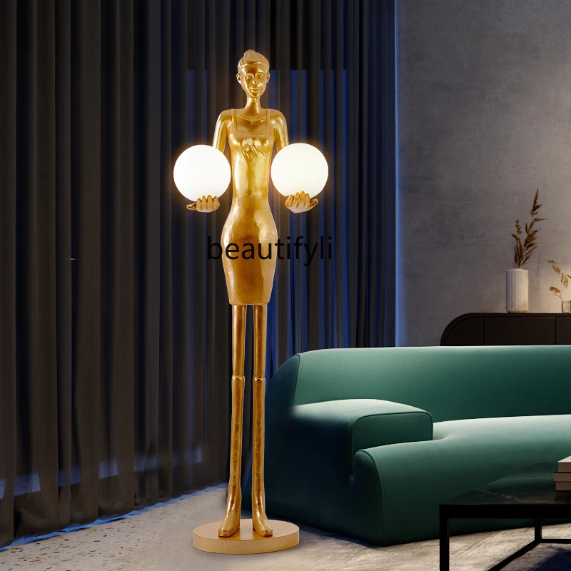 GY Humanoid Art Sculpture Floor Lamp Designer Hotel Gallery Lobby Exhibition Hall Creative Large Human Body Statue Decoration
GY Humanoid Art Sculpture Floor Lamp Designer Hotel Gallery Lobby Exhibition Hall Creative Large Human Body Statue Decoration