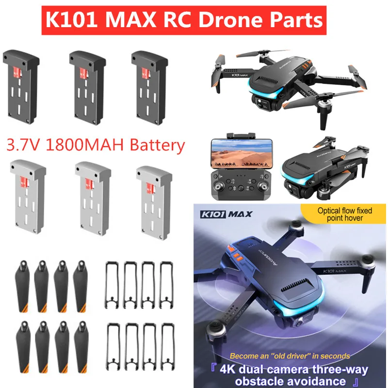 3.7V 1800mAh battery propeller for K101 MAX 4K RC drone Spare Parts K101 MAX Avoidance Drone Accessories K101 MAX Drone Battery 
3.7V 1800mAh battery propeller for K101 MAX 4K RC drone Spare Parts K101 MAX Avoidance Drone Accessories K101 MAX Drone Battery