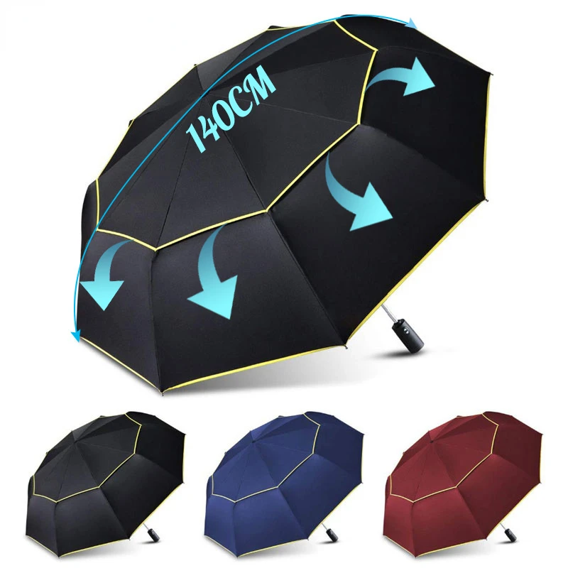 Automatic Double Big Umbrella Rain Women 3Folding Wind Resistant Large Umbrella Men Family Travel Business Car Umbrellas
Automatic Double Big Umbrella Rain Women 3Folding Wind Resistant Large Umbrella Men Family Travel Business Car Umbrellas
