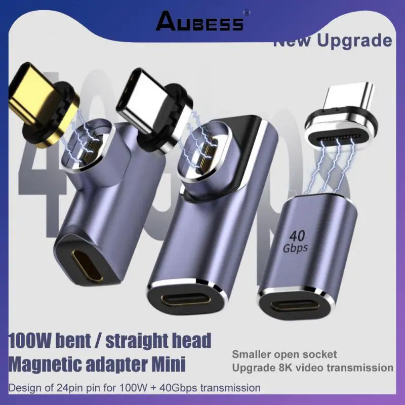 100w Fast Charging Pd Charger Magnet Magnetic Charger Adapter 8k@60hz Data Transfer 40gbps For Macbook Aluminum Alloy
100w Fast Charging Pd Charger Magnet Magnetic Charger Adapter 8k@60hz Data Transfer 40gbps For Macbook Aluminum Alloy