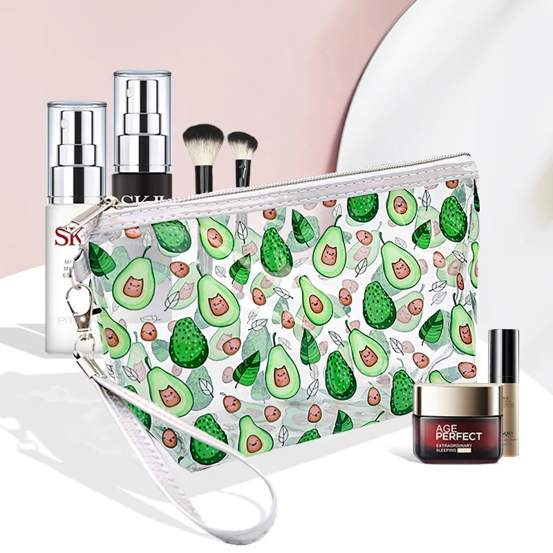 Transparent Travel Bags Beach Cosmetics Bag Girls Fruit Pattern PVC Waterproof Toiletries Wash Storage Case
Transparent Travel Bags Beach Cosmetics Bag Girls Fruit Pattern PVC Waterproof Toiletries Wash Storage Case
