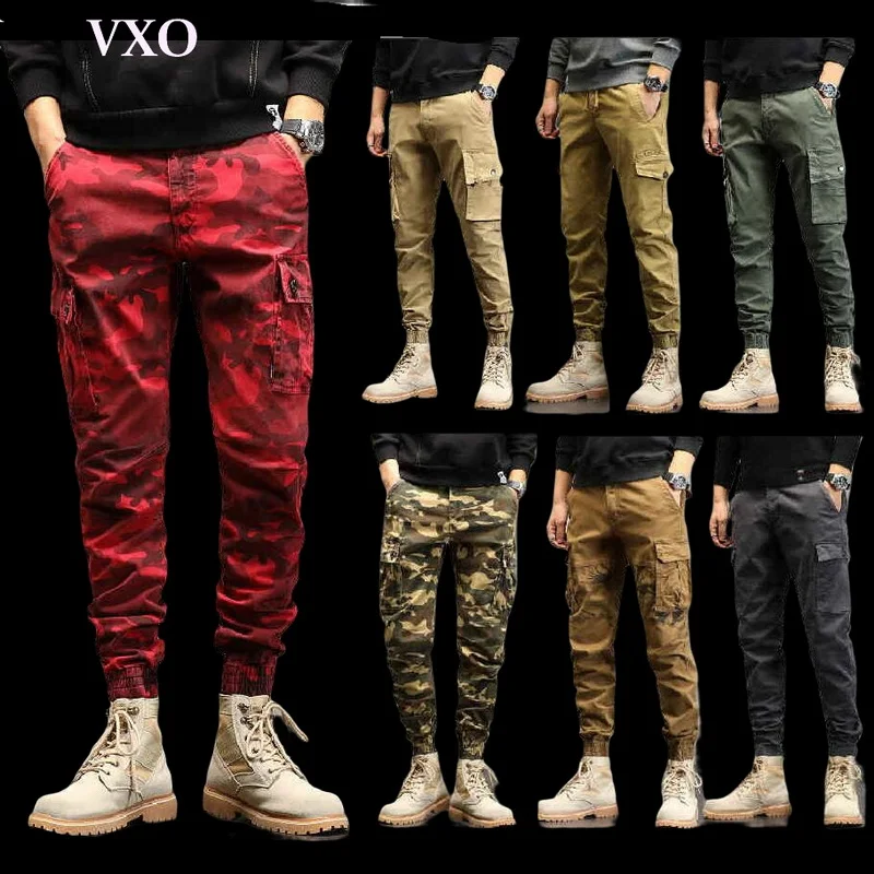 

Fashion Camo Cargo Pants Joggers Pants Casual Trousers Army Camo Man Sweatpants Loose-Fitting Harem Pants Multiple Styles