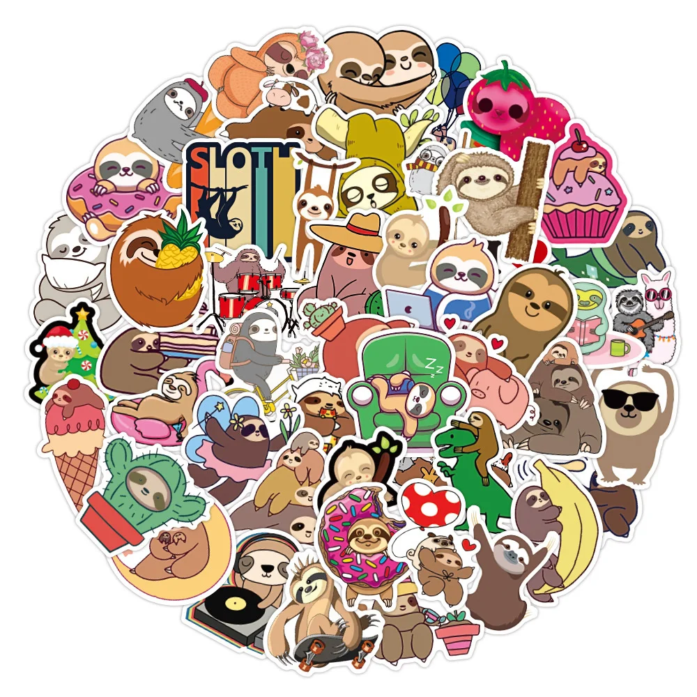 10/30/50PCS Sloth Personality Graffiti Waterproof Sticker Cartoon Cute Little Animal Skateboard Water Cup Refrigerator Wholesale 
10/30/50PCS Sloth Personality Graffiti Waterproof Sticker Cartoon Cute Little Animal Skateboard Water Cup Refrigerator Wholesale