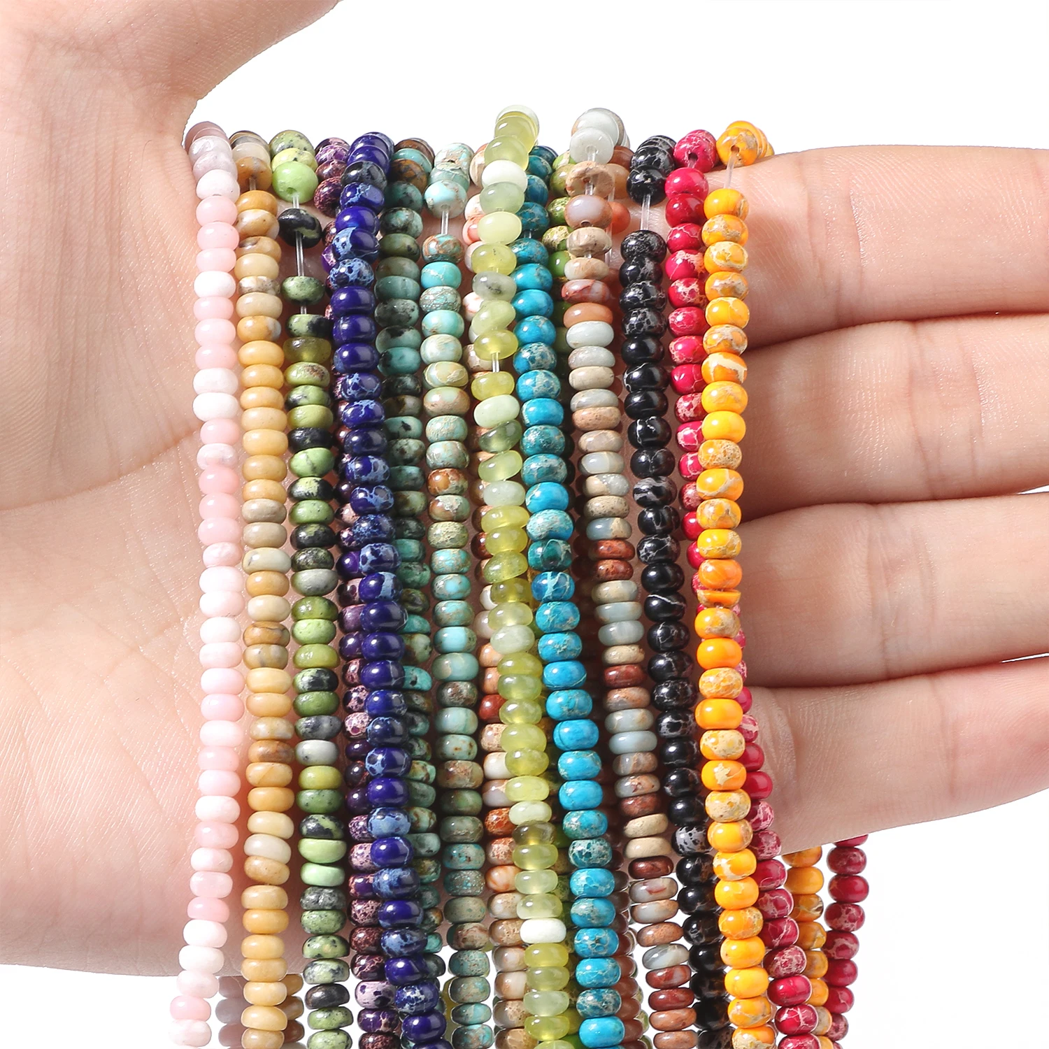 2x5mm Natural Rondelle Jade Agate Aventurine Stone Beads Abacus Loose Beads for Jewelry Making DIY Handmade Necklace Accessories
2x5mm Natural Rondelle Jade Agate Aventurine Stone Beads Abacus Loose Beads for Jewelry Making DIY Handmade Necklace Accessories