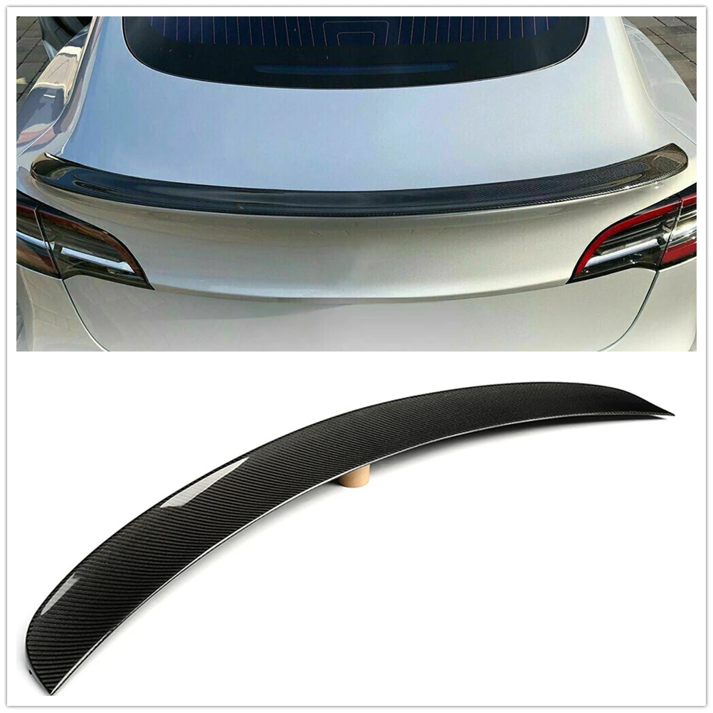 Carbon Fiber Rear Spoiler Wing Car Tailgate Lid Trim Trunk Splitter Lip Decklid Flap For Tesla Model 3 2017-2022 YG Style
Carbon Fiber Rear Spoiler Wing Car Tailgate Lid Trim Trunk Splitter Lip Decklid Flap For Tesla Model 3 2017-2022 YG Style