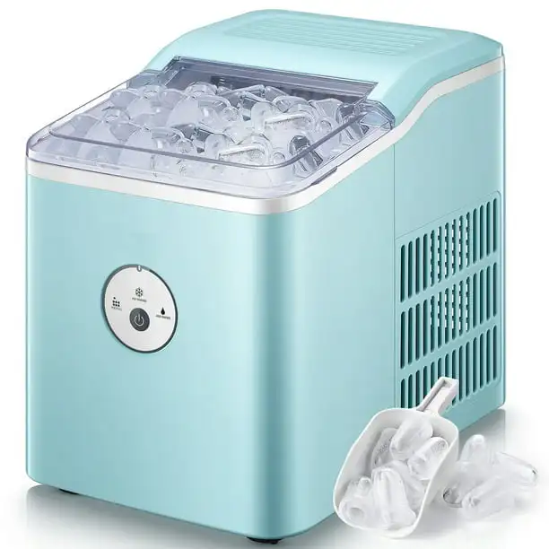 

Ice Maker Countertop, 28 lbs Ice In 24 Hrs, 9 Ice Cubes Ready In 5 Minutes, Portable Ice Machine 2L With Led Display Perfect for