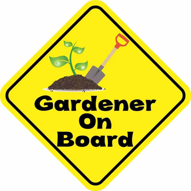 Car Sticker Garden GARDENER ON BOARD Warning Mark Decal Motorcycle Parts Pegatinas Para Coche M176 
Car Sticker Garden GARDENER ON BOARD Warning Mark Decal Motorcycle Parts Pegatinas Para Coche M176
