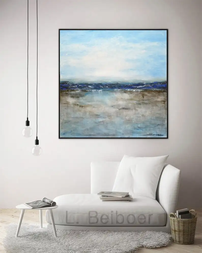 Landscape painting original large painting square abstract oil painting ocean blue seascape modern art by L.BeiboerBig oil huge
Landscape painting original large painting square abstract oil painting ocean blue seascape modern art by L.BeiboerBig oil huge