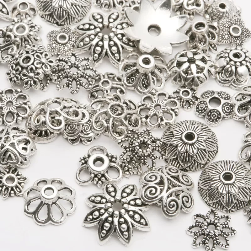 Mix Size Metal Flower Spacer Beads Cup For Needlework Antique Silver Zinc Alloy Charm For Jewelry Bracelet Making 150PCS/lots
Mix Size Metal Flower Spacer Beads Cup For Needlework Antique Silver Zinc Alloy Charm For Jewelry Bracelet Making 150PCS/lots
