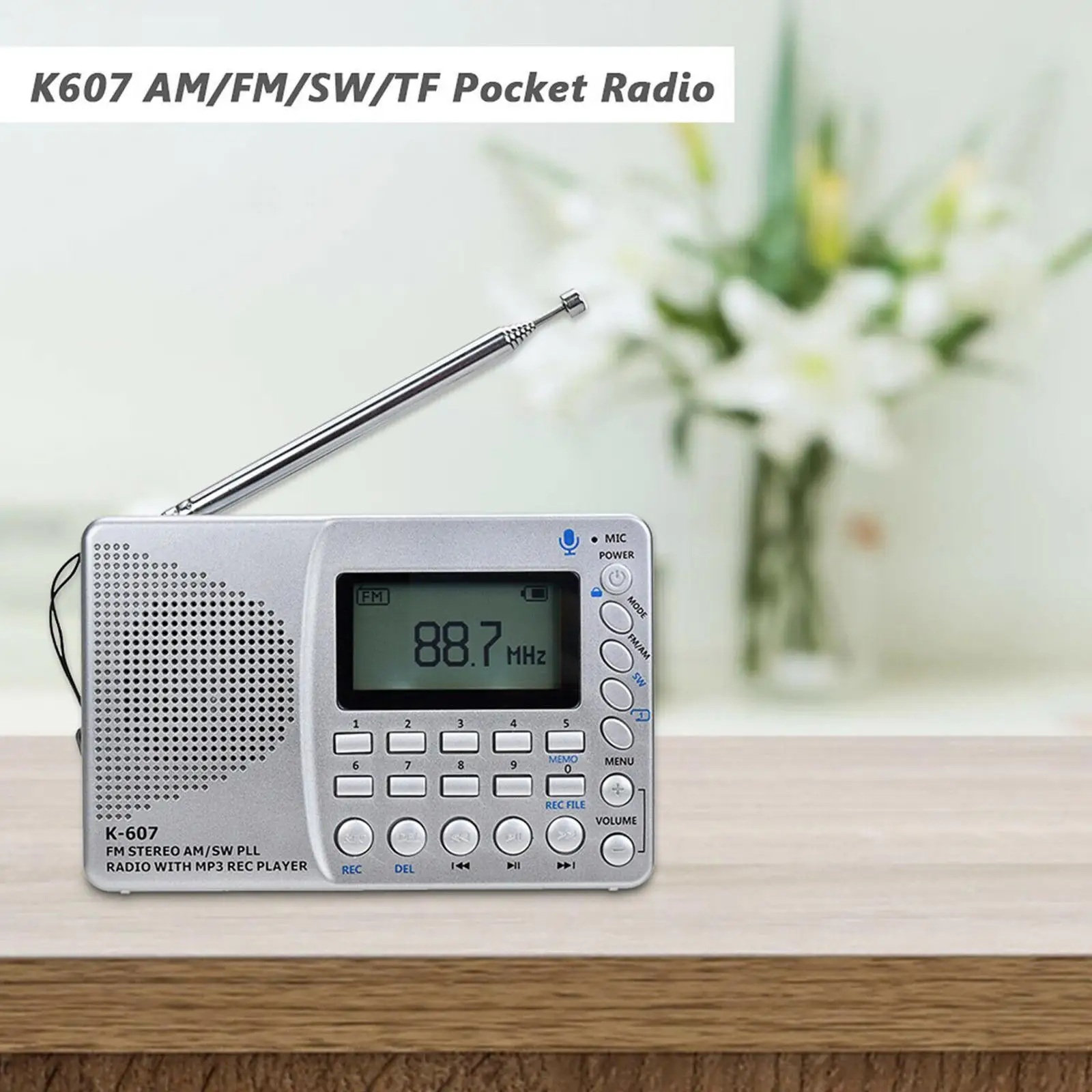 Portable Full Band Radio Sound Recorder Fm Am Sw Speaker Handheld Recorder Multidunctional Mp3 Devices P4y3
Portable Full Band Radio Sound Recorder Fm Am Sw Speaker Handheld Recorder Multidunctional Mp3 Devices P4y3