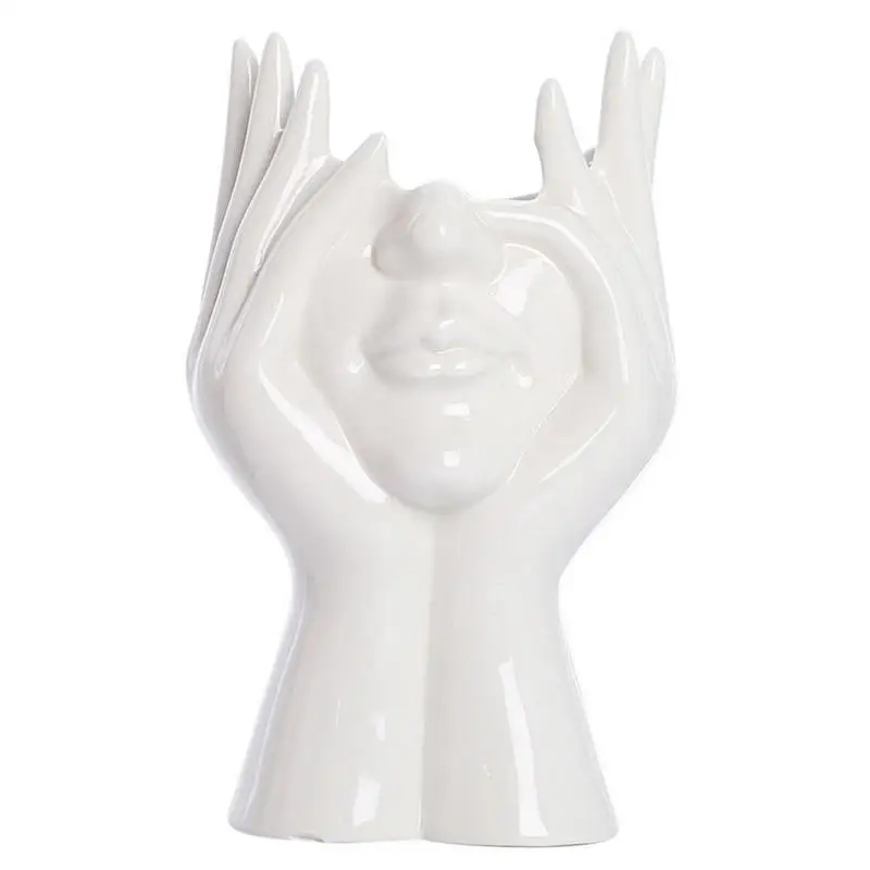 Face Flower Vase Ceramics Statue Flower Vase Body Vase Female Form Ideal Shelf Decor Modern Farmhouse Table Decor Small Vase
Face Flower Vase Ceramics Statue Flower Vase Body Vase Female Form Ideal Shelf Decor Modern Farmhouse Table Decor Small Vase