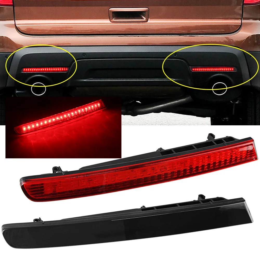For 2011-2015 Ford Explorer Super Bright European Style LH RH Red LED Bumper Reflectors Rear Brake Tail Fog Lights 2Pcs 
For 2011-2015 Ford Explorer Super Bright European Style LH RH Red LED Bumper Reflectors Rear Brake Tail Fog Lights 2Pcs