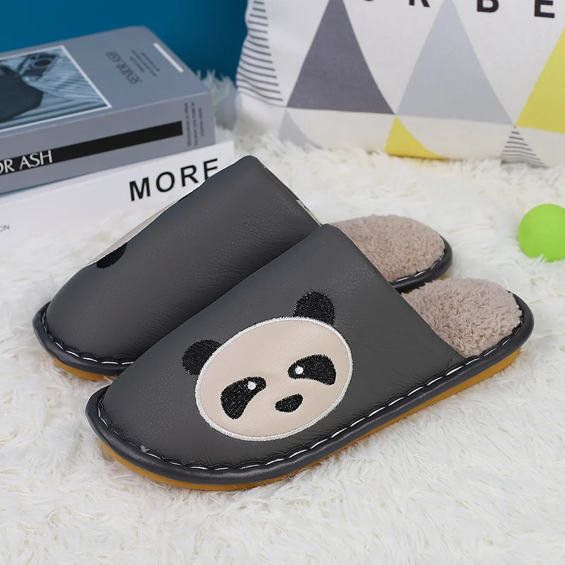 Winter Men Women Slippers Embroidered Panda Fur Leather Slippers Indoor Home Cotton Shoes Furry Slides Casual Plush Fluffy Shoes
Winter Men Women Slippers Embroidered Panda Fur Leather Slippers Indoor Home Cotton Shoes Furry Slides Casual Plush Fluffy Shoes