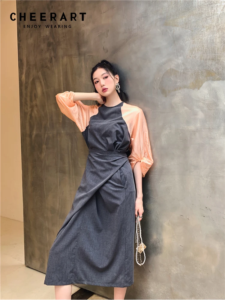 CHEERART осень рукав-фонарик реглан Бандажное длинное платье для женщин 2022 Лоскутные туники серый ТРАПЕЦИЕВИДНОЕ ПЛАТЬЕ средней длины осень мода
CHEERART осень рукав-фонарик реглан Бандажное длинное платье для женщин 2022 Лоскутные туники серый ТРАПЕЦИЕВИДНОЕ ПЛАТЬЕ средней длины осень мода