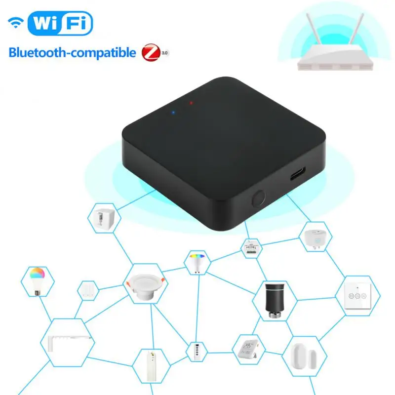 Tuya Smart Gateway Hub Multi-mode Smart Home Bridge Bluetooth ZigBee 3.0 Bluetooth-compatible Remote Control Alexa Google Home
Tuya Smart Gateway Hub Multi-mode Smart Home Bridge Bluetooth ZigBee 3.0 Bluetooth-compatible Remote Control Alexa Google Home