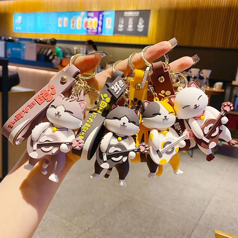 Creative Guitar Cat Key Keychain Ring 2022 New Year Pendant Lanyard Christmas Gift For Mom Wholesale Lucky Jewelry
Creative Guitar Cat Key Keychain Ring 2022 New Year Pendant Lanyard Christmas Gift For Mom Wholesale Lucky Jewelry