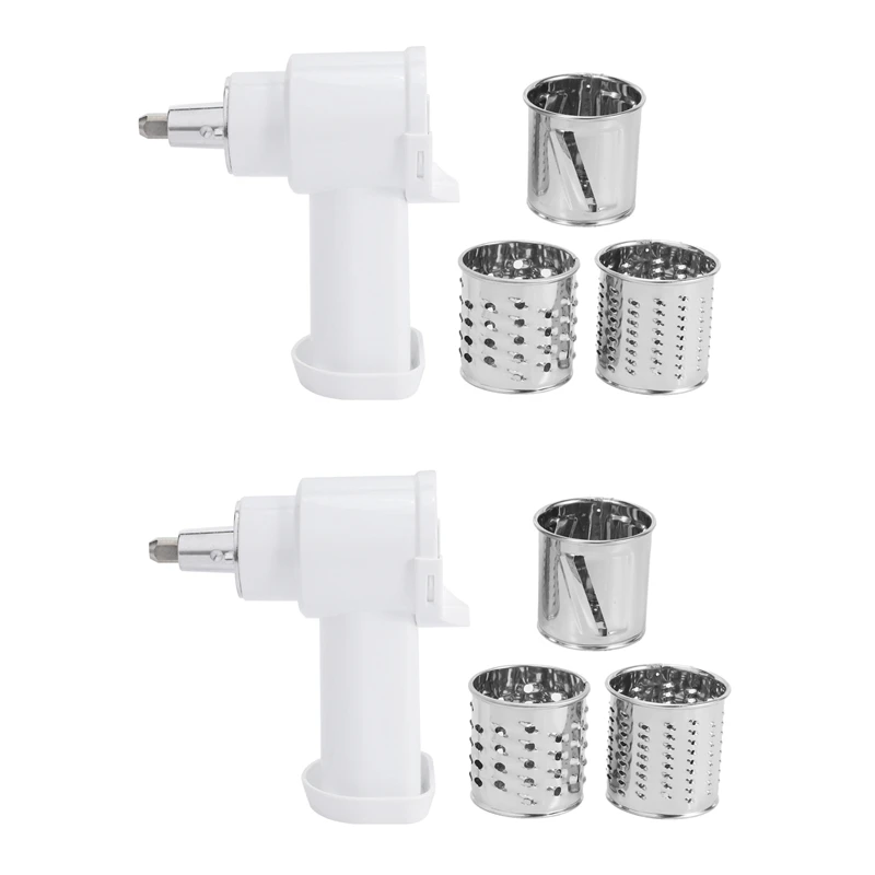 2X Vegetable Slicer/Shredder/Cheese Grater For Kitchenaid Stand Mixer Attachment Slicing Shredding Accessories
2X Vegetable Slicer/Shredder/Cheese Grater For Kitchenaid Stand Mixer Attachment Slicing Shredding Accessories
