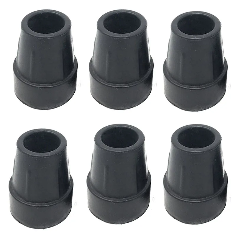 Replacement Cane Tips 6 Pieces Walking Stick Rubber Tips for Trekking Poles Black
Replacement Cane Tips 6 Pieces Walking Stick Rubber Tips for Trekking Poles Black