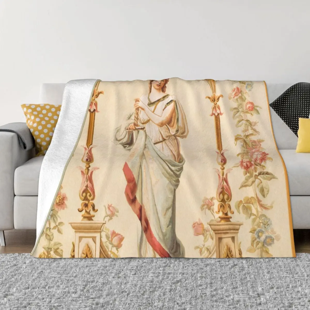 French Aubusson Antique Tapestry Print Flannel Fleece Throw Blanket Warm Blankets Cotton Quilt Air Conditioner Bedroom Bedding
French Aubusson Antique Tapestry Print Flannel Fleece Throw Blanket Warm Blankets Cotton Quilt Air Conditioner Bedroom Bedding