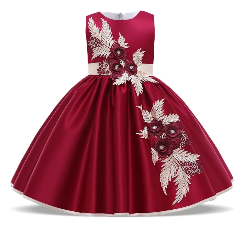 Formal Summer Wedding Girls Dress Kids Evening Flower Satin Bow Party Dresses For Girl Children Costume Embroidery Gown Vestido
Formal Summer Wedding Girls Dress Kids Evening Flower Satin Bow Party Dresses For Girl Children Costume Embroidery Gown Vestido