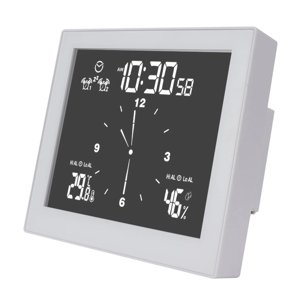 Bathroom Digital Clock Kitchen Wall Clock LCD Screen Waterproof Shower Timer Alarm Temperature Humidity Meter ABS LCD Screen 1pc
Bathroom Digital Clock Kitchen Wall Clock LCD Screen Waterproof Shower Timer Alarm Temperature Humidity Meter ABS LCD Screen 1pc
