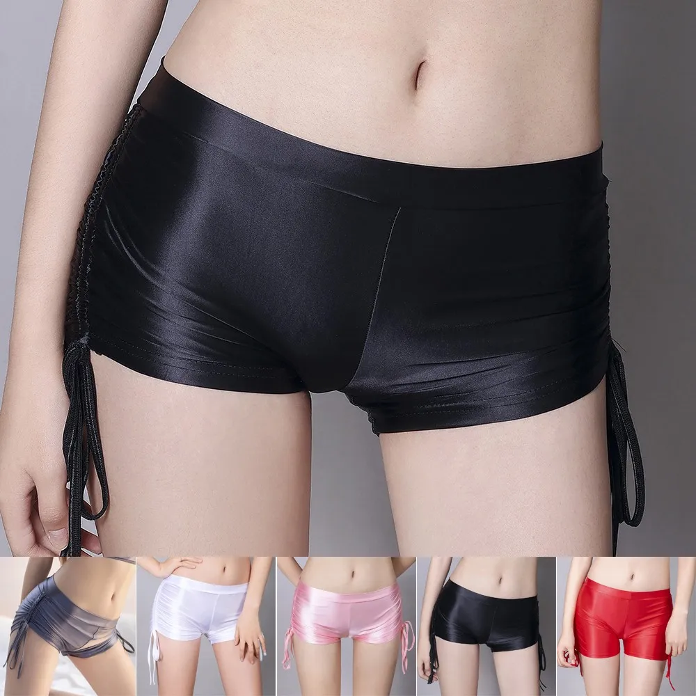 Sexy Panties For Womens Drawstring Oil Shiny Glossy Panties Boxer Panties Solid Shorts Women's Panties Трусы Женские
Sexy Panties For Womens Drawstring Oil Shiny Glossy Panties Boxer Panties Solid Shorts Women's Panties Трусы Женские