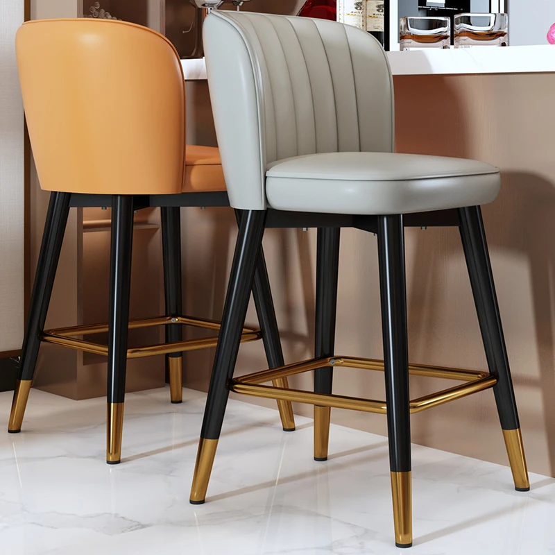 Backrest Stylish Bar Chair Nordic Metal Modern Minimalist High Stool Office Lounge Counter Silla Nordica Indoor Furnitures
Backrest Stylish Bar Chair Nordic Metal Modern Minimalist High Stool Office Lounge Counter Silla Nordica Indoor Furnitures