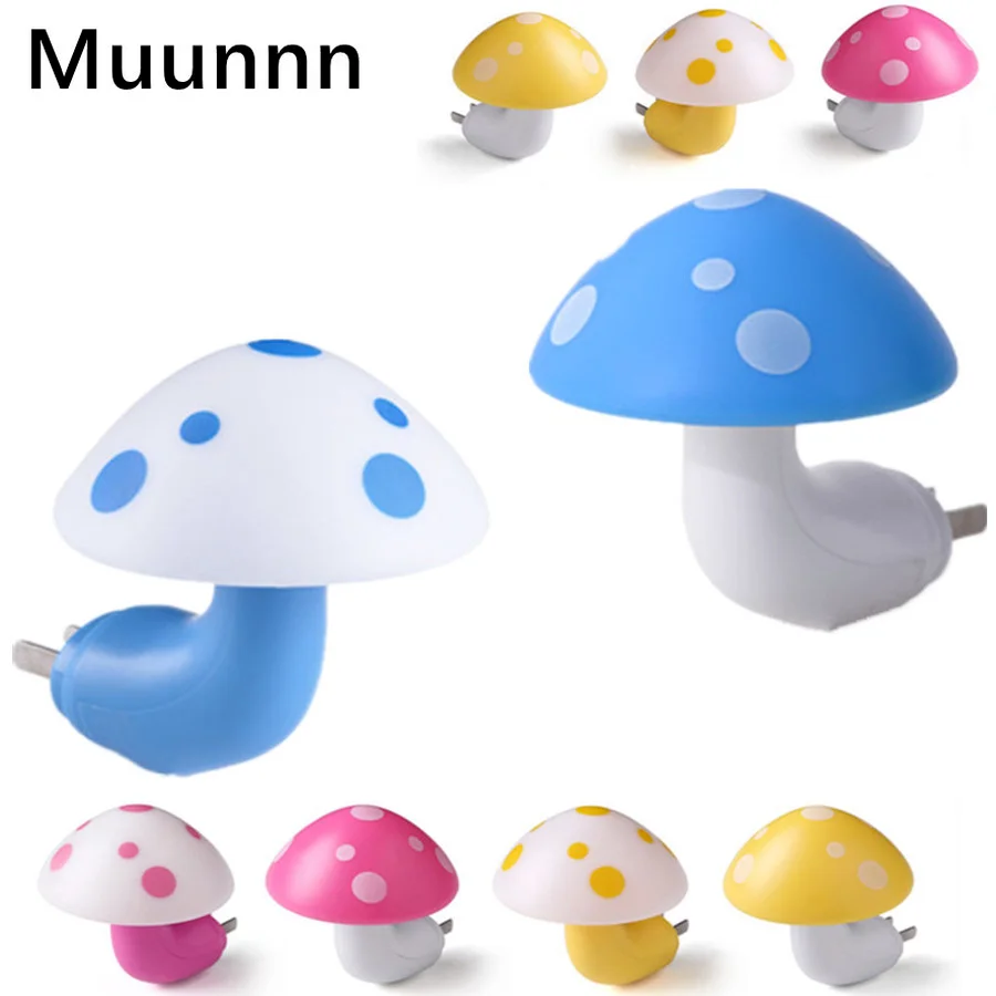 Led Night Light lamp automatic induction Mushroom Wall Socket Lamp Eu Us Plug Warm White Light-control Sensor Bedroom Light Home
Led Night Light lamp automatic induction Mushroom Wall Socket Lamp Eu Us Plug Warm White Light-control Sensor Bedroom Light Home