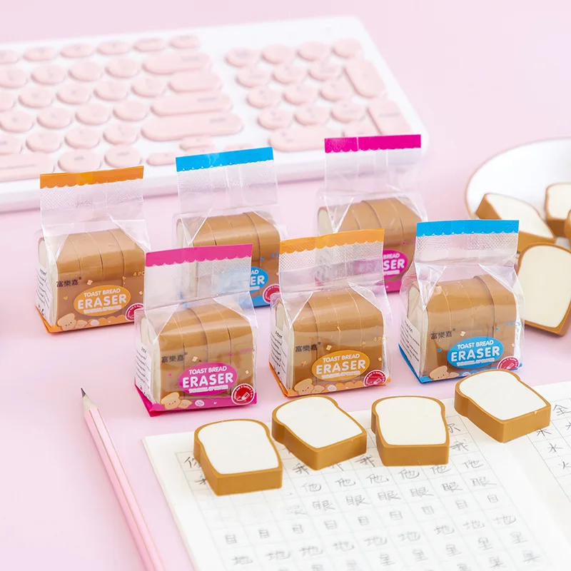 New Creative Cartoon Eraser Cute Primary School Students Exam Homework Writing Revision Eraser Personality Toast Slice Eraser
New Creative Cartoon Eraser Cute Primary School Students Exam Homework Writing Revision Eraser Personality Toast Slice Eraser
