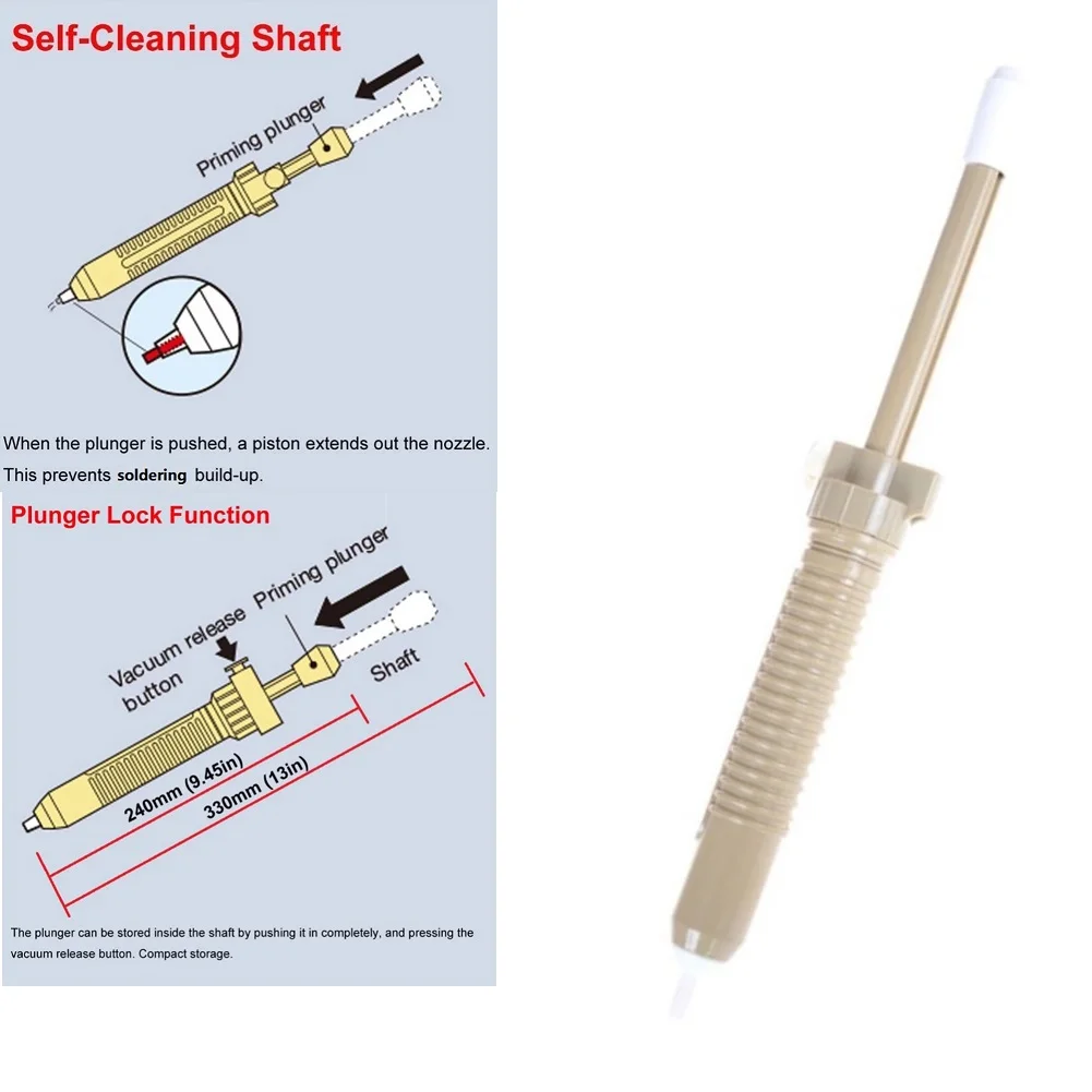 Soldering Welding Sucker 92g ABS+Metal Desoldering Long Pump Remover Vacuum To Suck Weld Materials 1pc Durable
Soldering Welding Sucker 92g ABS+Metal Desoldering Long Pump Remover Vacuum To Suck Weld Materials 1pc Durable
