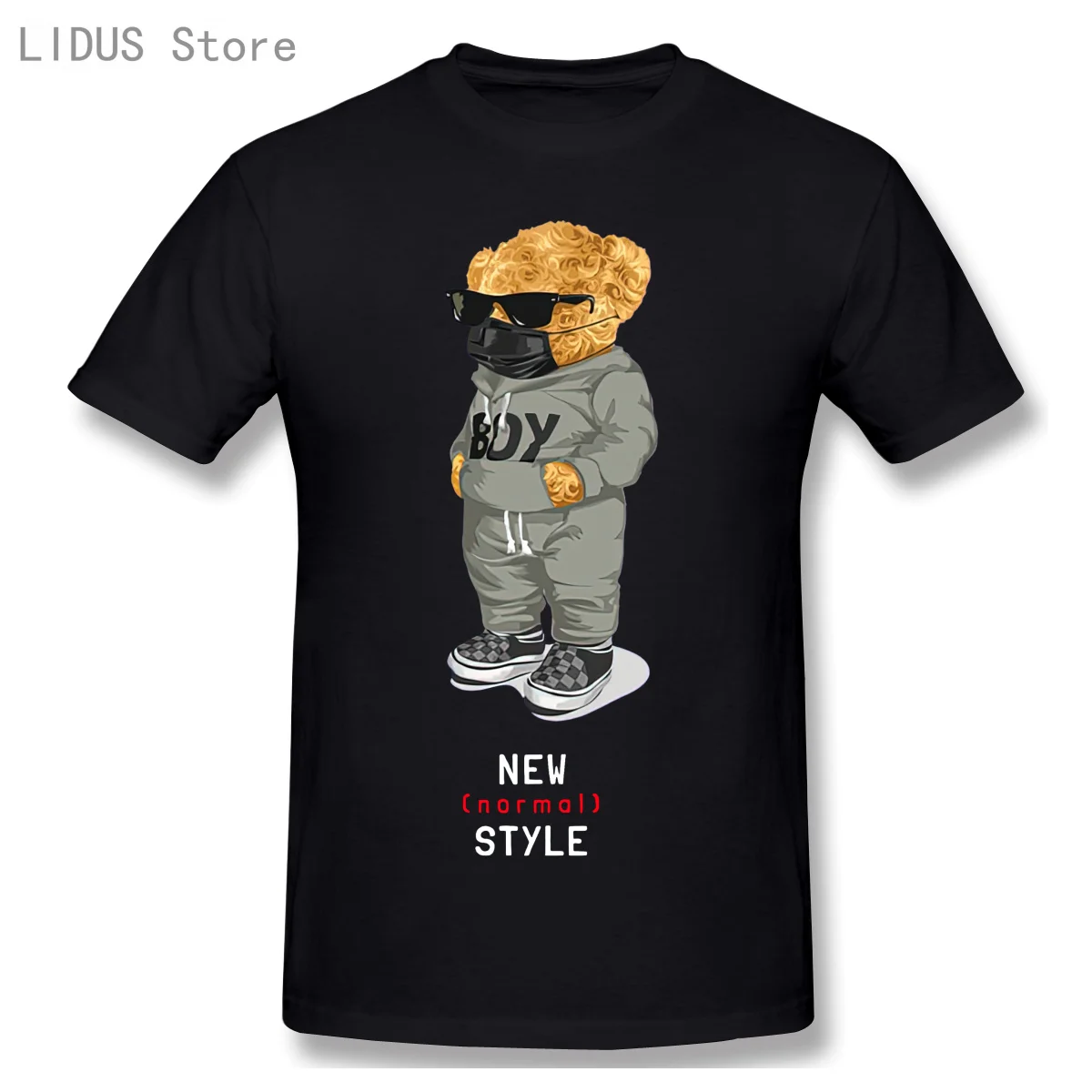 Spring And Summer New Style Soft Personality Tshirt Cartoon Wear Mask Teddy Bear T Shirts Letter Printing Base Loose T-shirt
Spring And Summer New Style Soft Personality Tshirt Cartoon Wear Mask Teddy Bear T Shirts Letter Printing Base Loose T-shirt