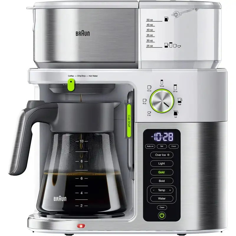 Multi Serve SCA Certified Coffee Maker with Internal Water Spout and Glass Carafe in White
Multi Serve SCA Certified Coffee Maker with Internal Water Spout and Glass Carafe in White