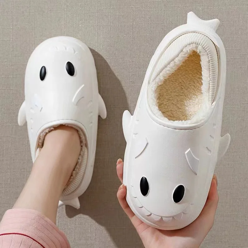 2022 Cute Shark Slippers Cotton Slippers Women Winter Waterproof Slides Women Thick Bottom Home Plush Warm Cotton Shoes Women
2022 Cute Shark Slippers Cotton Slippers Women Winter Waterproof Slides Women Thick Bottom Home Plush Warm Cotton Shoes Women