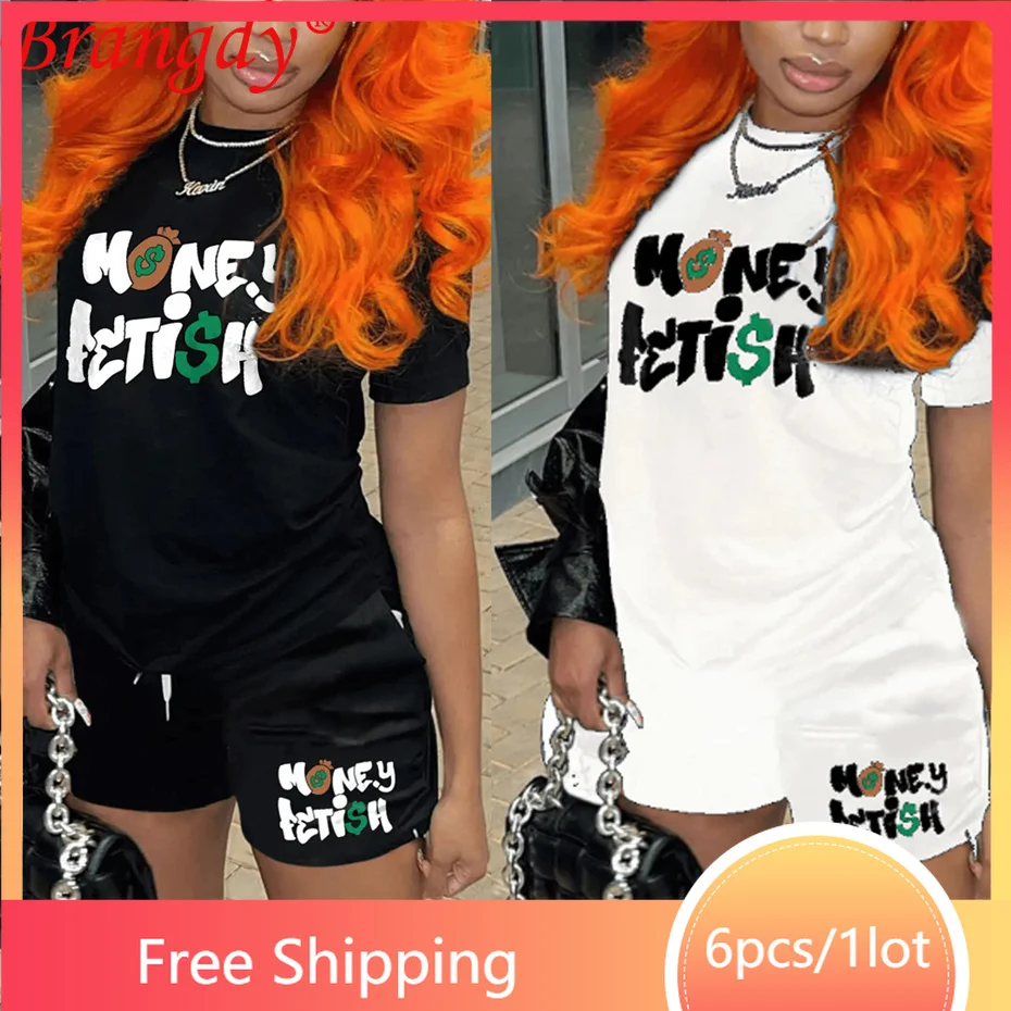 6sets Bulk Items Wholesale Lots Summer Tshirt Shorts Suits Women Tracksuit 2 Piece Set Outfits Fashion Print Short Pants B9658_1
6sets Bulk Items Wholesale Lots Summer Tshirt Shorts Suits Women Tracksuit 2 Piece Set Outfits Fashion Print Short Pants B9658_1