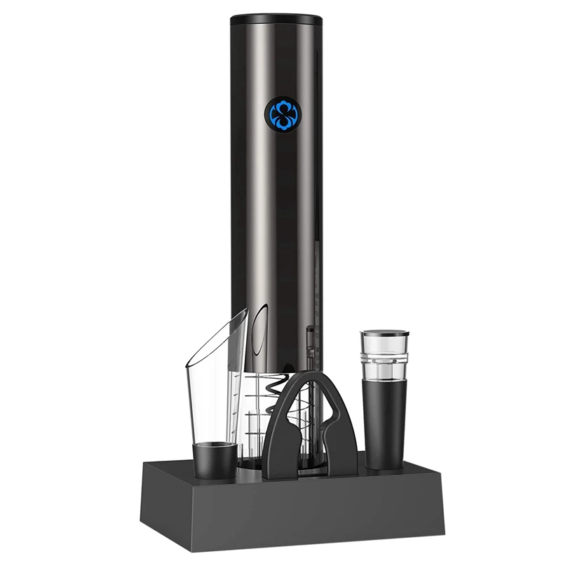 New Electric Wine Opener 6 In 1 Set, Automatic Electronic Wine Bottle Rechargeable Opener,Wine Opener With Charging Base
New Electric Wine Opener 6 In 1 Set, Automatic Electronic Wine Bottle Rechargeable Opener,Wine Opener With Charging Base