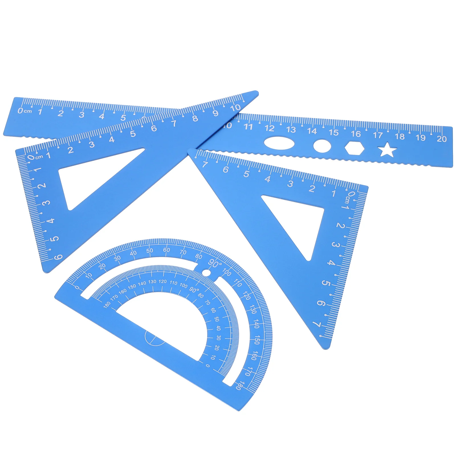 Ruler Set Square Protractor Triangle Board School Supply Geometry Multi-functional Kit Student Stationery
Ruler Set Square Protractor Triangle Board School Supply Geometry Multi-functional Kit Student Stationery