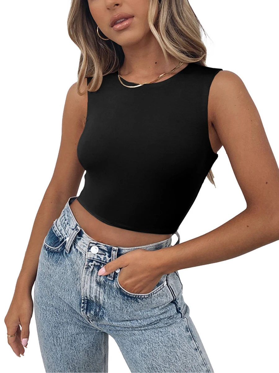 Stylish and Comfortable Women s Sleeveless Crop Top for Summer Workouts and Casual Streetwear in Solid Colors and Round Neck
Stylish and Comfortable Women s Sleeveless Crop Top for Summer Workouts and Casual Streetwear in Solid Colors and Round Neck