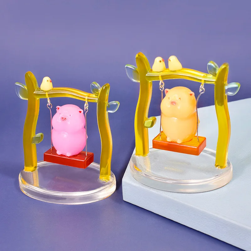 Diy Crystal Drop Glue Piggy Swing Mold Bird Tree Branch Car Swing Table Jewelry Silicone Abrasive Tool
Diy Crystal Drop Glue Piggy Swing Mold Bird Tree Branch Car Swing Table Jewelry Silicone Abrasive Tool
