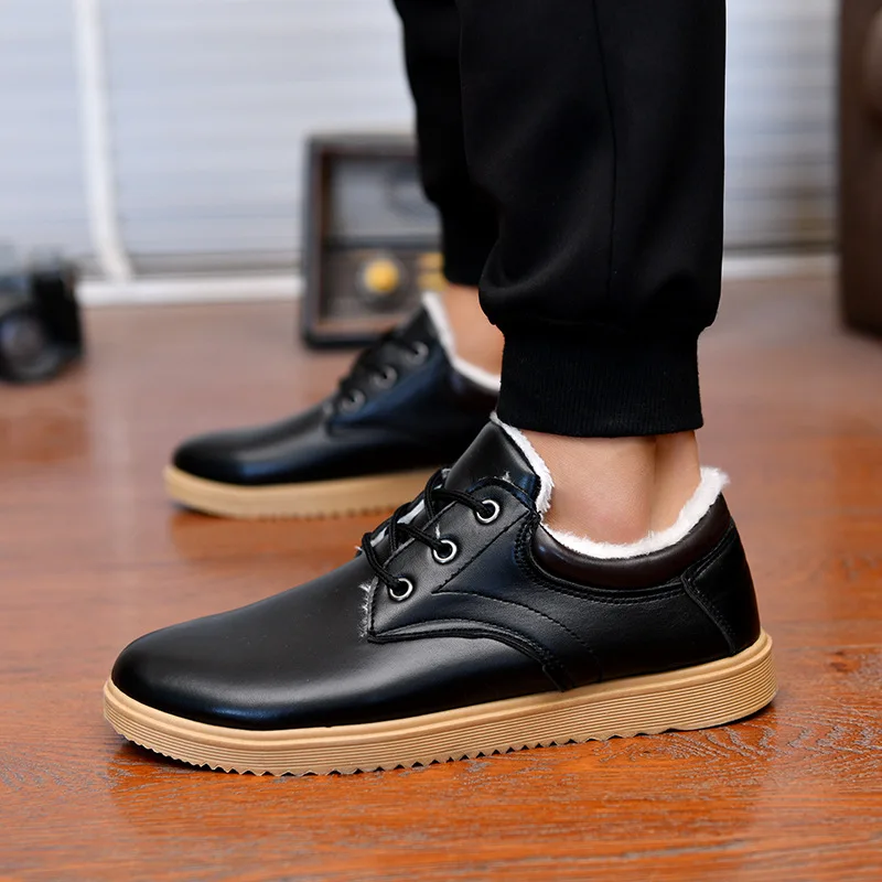 Men's Casual Autumn and Winter Korean Version of The Trend Tooling Shoes Business Leather Shoes Warm and Cotton Leather Shoes
Men's Casual Autumn and Winter Korean Version of The Trend Tooling Shoes Business Leather Shoes Warm and Cotton Leather Shoes