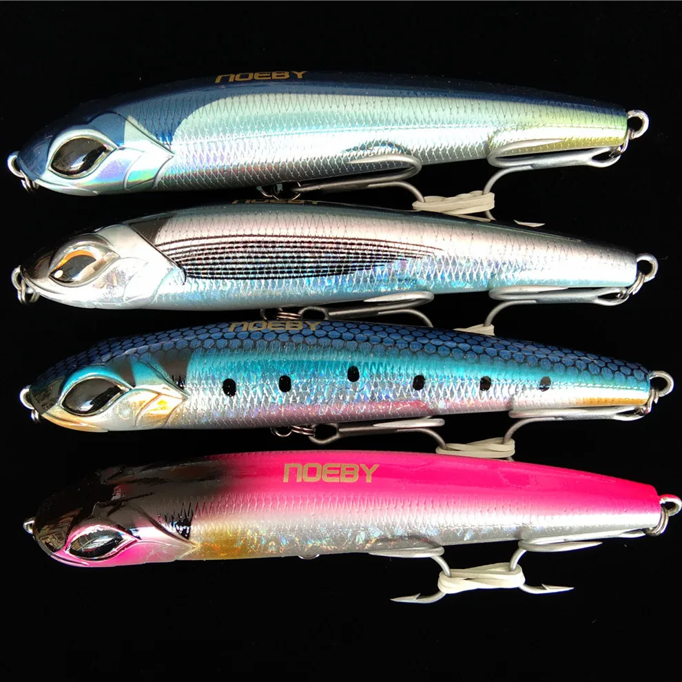 NOEBY 4pcs 115mm 56g NBL9493 stickbaits sea pelagus Pencil Lure Wobbler Hard trolling Lure Isca Artificial Para Pesca 
NOEBY 4pcs 115mm 56g NBL9493 stickbaits sea pelagus Pencil Lure Wobbler Hard trolling Lure Isca Artificial Para Pesca