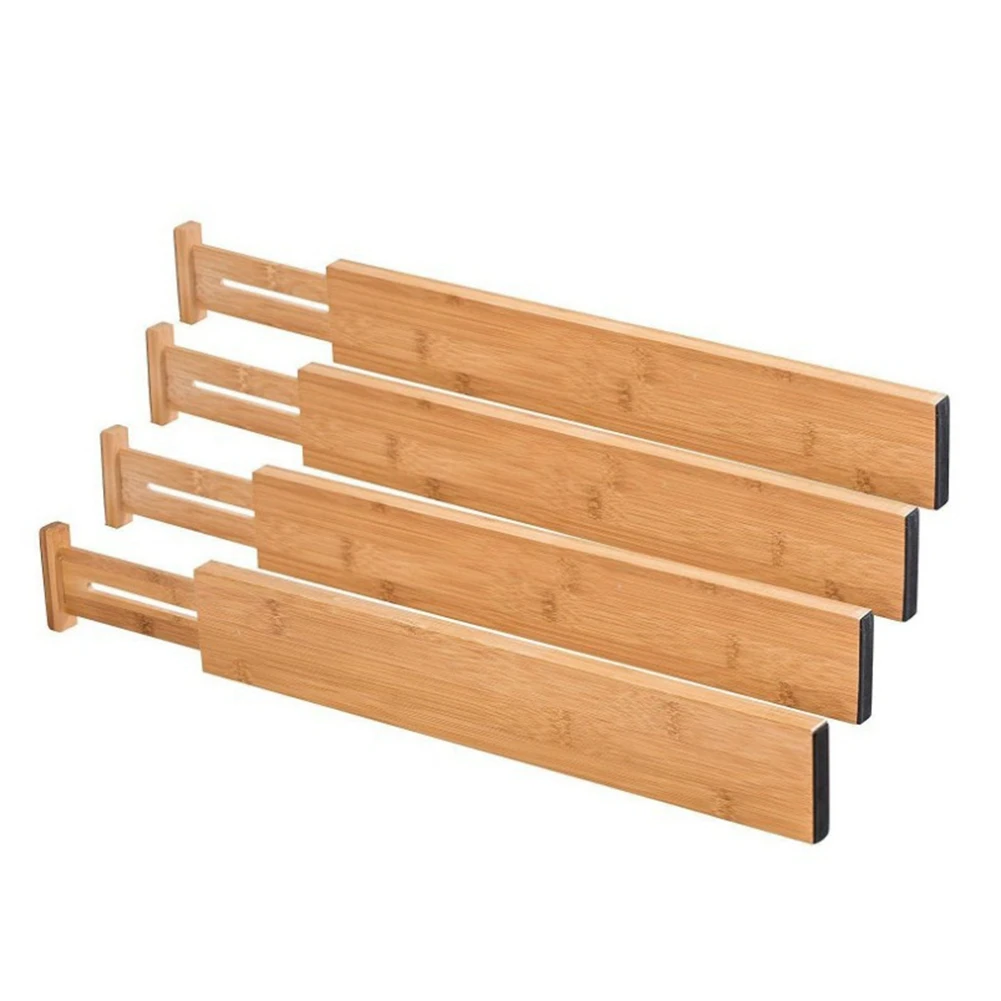 4 Pcs Drawer Dividers Bamboo Separators Organization Expandable Organizers for Kitchen Bedroom Bathroom Dresser
4 Pcs Drawer Dividers Bamboo Separators Organization Expandable Organizers for Kitchen Bedroom Bathroom Dresser